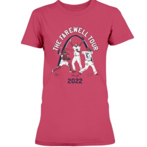 ST. LOUIS LEGENDS FAREWELL TOUR SHIRT Adam Wainwright 50, Albert Pujols 5, and Yadier Molina 4 Signatures, St Louis Cardinals 3