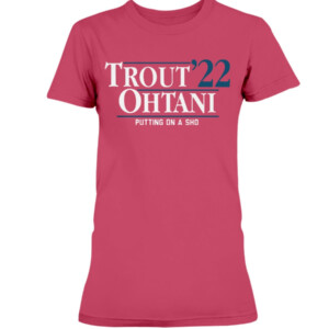 TROUT OHTANI '22 SHIRT Mike Trout, Shohei Ohtani, Los Angeles Angels of Anaheim 4