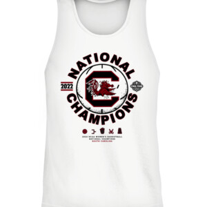 South Carolina Gamecocks 2022 NCAA Women's Basketball National Champions T Shirt CATT white front.jpg