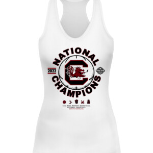 South Carolina Gamecocks 2022 NCAA Women's Basketball National Champions T Shirt CAWT white front.jpg