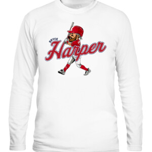 BRYCE HARPER CARICATURE SHIRT Philadelphia Phillies CALS white front.jpg