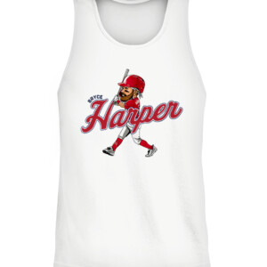 BRYCE HARPER CARICATURE SHIRT Philadelphia Phillies CATT white front.jpg