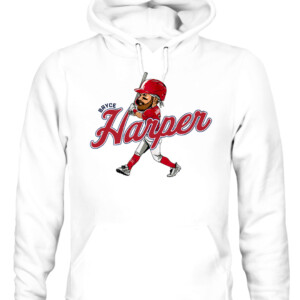 BRYCE HARPER CARICATURE SHIRT Philadelphia Phillies CAUH white front.jpg