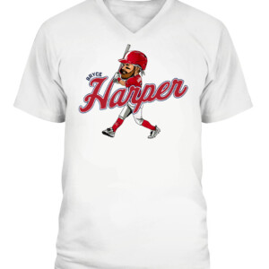 BRYCE HARPER CARICATURE SHIRT Philadelphia Phillies CAVN white front.jpg