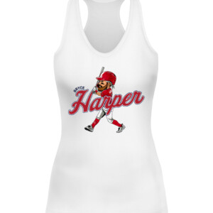 BRYCE HARPER CARICATURE SHIRT Philadelphia Phillies CAWT white front.jpg