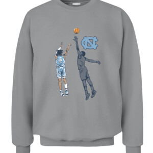 CALEB LOVE NOTHING BUT LOVE SHIRT North Carolina Tar Heels CACS sport grey front.jpg