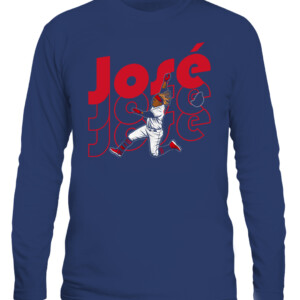 JOSE JOSE JOSE SHIRT Jose Ramirez, Cleveland Guardians CALS navy front.jpg