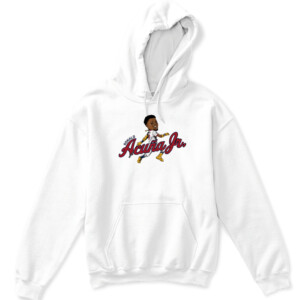 RONALD ACUÑA JR CARICATURE SHIRT Atlanta Braves APKH white front.jpg