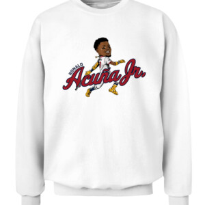 RONALD ACUÑA JR CARICATURE SHIRT Atlanta Braves CACS white front.jpg