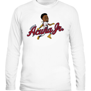 RONALD ACUÑA JR CARICATURE SHIRT Atlanta Braves CALS white front.jpg
