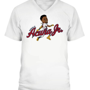 RONALD ACUÑA JR CARICATURE SHIRT Atlanta Braves CAVN white front.jpg