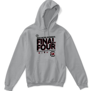 2022 NCAA WOMEN'S FINAL FOUR SHIRT 2022 NCAA Women's Basketball National Champions, South Carolina Gamecocks APKH sport grey front.jpg
