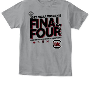 2022 NCAA WOMEN'S FINAL FOUR SHIRT 2022 NCAA Women's Basketball National Champions, South Carolina Gamecocks APKT sport grey front.jpg