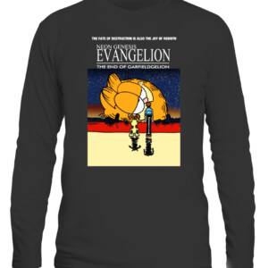 NeonGenesis Evangelion The End Of Neon Genesis Garfieldgelion Shirt Funny Garfield, anime, coldink, film, Garfield, meme, movies, Neon Genesis Evangelion, tv show CALS black front.jpg