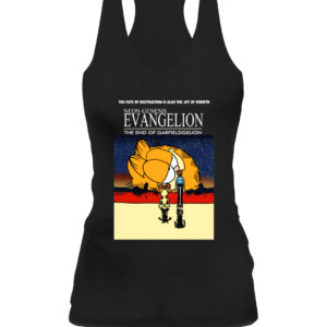 NeonGenesis Evangelion The End Of Neon Genesis Garfieldgelion Shirt Funny Garfield, anime, coldink, film, Garfield, meme, movies, Neon Genesis Evangelion, tv show CAWT black front.jpg