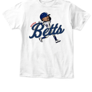 MOOKIE BETTS CARICATURE SHIRT Los Angeles Dodgers APKT white front.jpg