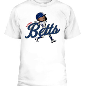 MOOKIE BETTS CARICATURE SHIRT Los Angeles Dodgers CABT white front.jpg
