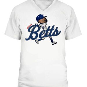 MOOKIE BETTS CARICATURE SHIRT Los Angeles Dodgers CAVN white front.jpg