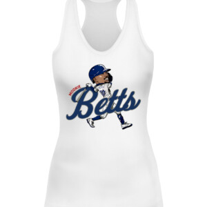 MOOKIE BETTS CARICATURE SHIRT Los Angeles Dodgers CAWT white front.jpg