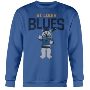 BLUES LOUIE THUMBS UP SHIRT St. Louis Blues Crewneck
