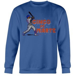 CINCO DE MARTE SHIRT Starling Marte, New York Mets Crewneck