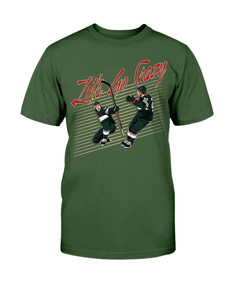 LET'S GO CRAZY SHIRT Joel Eriksson Ek, Kirill Kaprizov, Minnesota Wild Shirt LET'S GO CRAZY SHIRT Joel Eriksson Ek, Kirill Kaprizov, Minnesota Wild Shirt