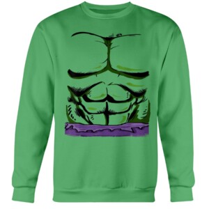 Marvel Incredible Hulk Halloween Costume T Shirt Crewneck