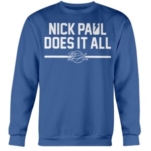 NICK PAUL DOES IT ALL SHIRT Nick Paul, Tampa Bay Lightning Crewneck