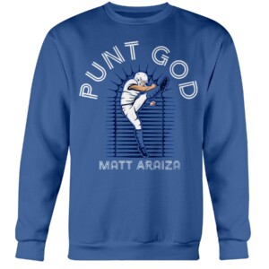 PUNT GOD SHIRT Matt Araiza, Buffalo Bills Crewneck