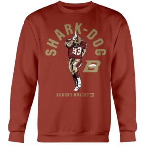 SHARK DOG SHIRT Scooby Wright III, Birmingham Stallions Crewneck
