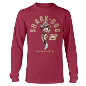 SHARK DOG SHIRT Scooby Wright III, Birmingham Stallions Longsleeve