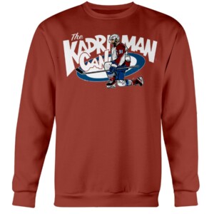 THE KADRI MAN CAN SHIRT Nazem Kadri, Colorado Avalanche Crewneck