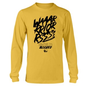 Waaarrriorrssss Gold Blooded Shirt 2022 NBA Playoffs, Golden State Warriors Longsleeve