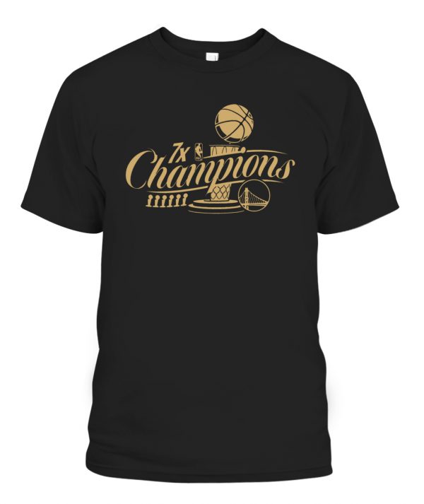 7X CHAMPIONS SHIRT Golden State Warriors, 2022 NBA Finals Champions ...