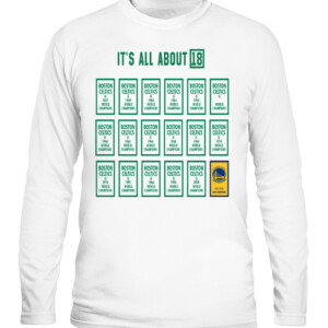 Draymond Green trolls Celtics fans with Banner 18 shirt CALS white front.jpg