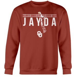 AIR JAYDA SHIRT Jayda Coleman, Oklahoma Softball, Oklahoma Sooners Crewneck