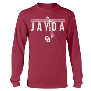AIR JAYDA SHIRT Jayda Coleman, Oklahoma Softball, Oklahoma Sooners longsleeve