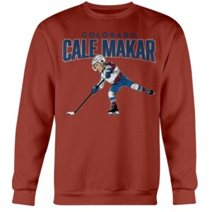 COLORADO CALE MAKAR SHIRT CARICATURE, Colorado Avalanche Crewneck