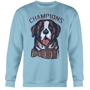 COLORADO DOG CHAMPS T SHIRT Colorado Avalanche 2022 Stanley Cup Champions Crewneck