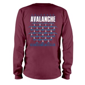 Champions Jersey Roster Shirt Colorado Avalanche 2022 Stanley Cup Champions Longsleeve 1