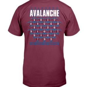 Champions Jersey Roster Shirt Colorado Avalanche 2022 Stanley Cup Champions Shirt 1