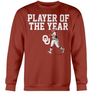 JOCELYN ALO PLAYER OF THE YEAR SHIRT OKLAHOMA SOFTBALL, Oklahoma Sooner Crewneck