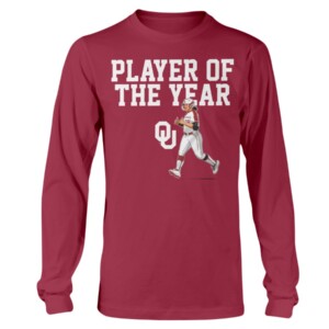 JOCELYN ALO PLAYER OF THE YEAR SHIRT OKLAHOMA SOFTBALL, Oklahoma Sooner Longsleeve