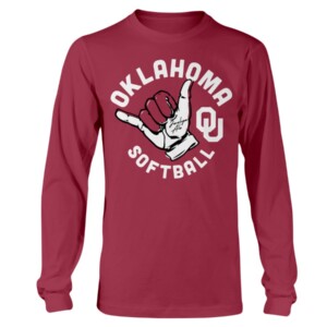 JOCELYN ALO SOONER SHAKA SHIRT Oklahoma Softball, Oklahoma Sooners longsleeve