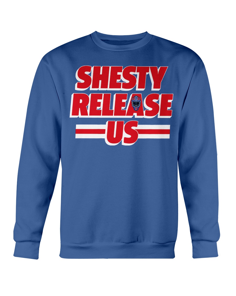 SHESTY RELEASE US SHIRT Igor Shesterkin, New York Rangers Crewneck SHESTY RELEASE US SHIRT Igor Shesterkin, New York Rangers Crewneck