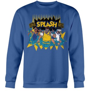 SUPER SPLASH BROS SHIRT Jordan Poole, Klay Thompson, Stephen Curry, Golden State Warriors, 2022 NBA Finals Champions Crewneck