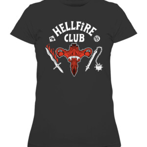 Stranger Things 4 Retro Hellfire Club Pro Choice Skull & Weapons 1