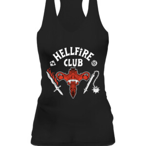Stranger Things 4 Retro Hellfire Club Pro Choice Skull & Weapons 2