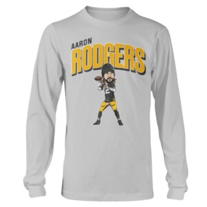 AARON RODGERS CARICATURE SHIRT Aaron Rodgers, Green Bay Packers Longsleeve