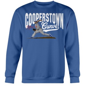 COOPERSTOWN CURVE SHIRT Clayton Kershaw, Los Angeles Dodgers Crewneck